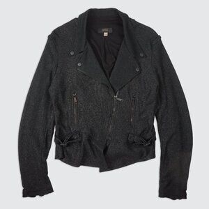 Diesel Women’s Moto-Style Textured Zip Jacket